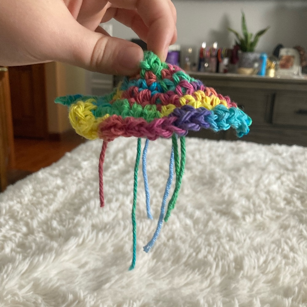 Crocheted jellyfish